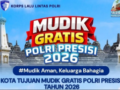 Mabes Polri Bersama Ditlantas Polda Jajaran Gelar Program Mudik Gratis Presisi 2026 Program Mudik Gratis Presisi 2026, Mabes Polri dan Ditlantas Polda Fasilitasi Ribuan Pemudik