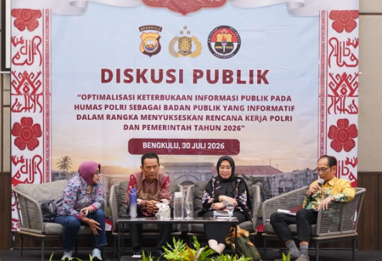 Divhumas Polri Dorong Pelayanan Informasi Publik yang Cepat dan Akurat di Era Digital Diskusi Publik Divhumas Polri di Bengkulu Bahas Penguatan Keterbukaan Informasi